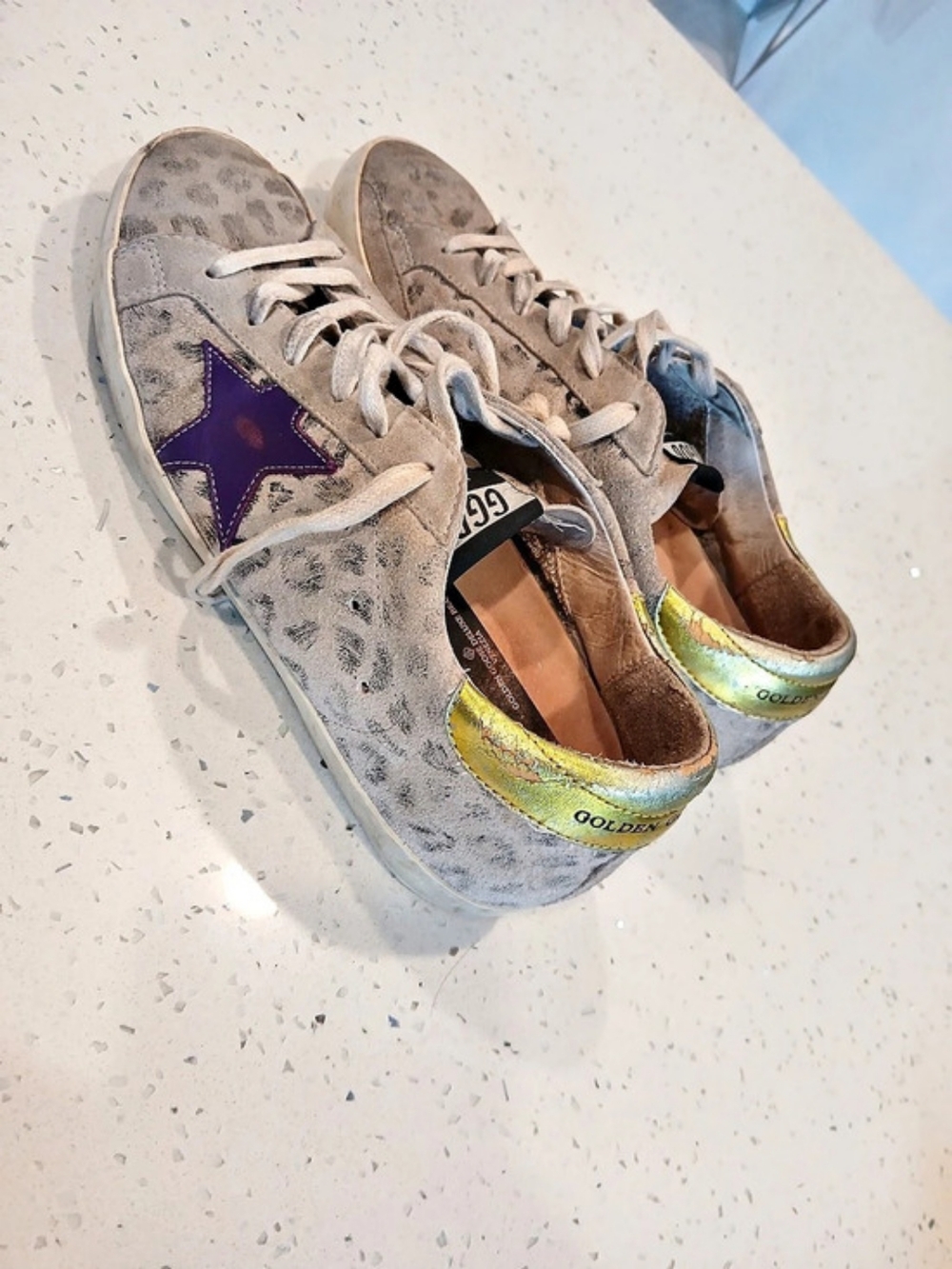 Golden Goose Super-Star Sneakers Gray & Purple EU 38 - Picture 13 of 16